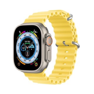 Pasek Dux Ducis Strap Apple Watch 4/5/6/7/8/SE 40/41mm żółty (OceanWave Version)