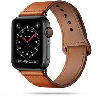 Pasek Tech-Protect Leatherfit Apple Watch 4/5/6/7/SE/8/9/Ultra 44/45/49mm Brown