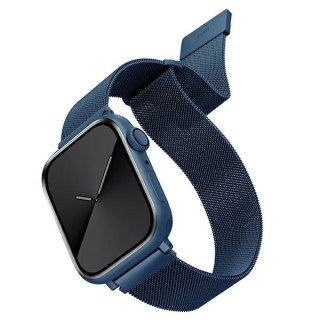 Pasek UNIQ Dante Apple Watch Series 4/5/6/7/SE 42/44/45mm Stainless Steel niebieski/cobalt blue