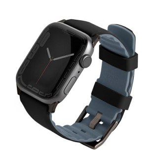 Pasek UNIQ Linus Apple Watch 4/5/6/7/8/SE 40/41mm Airosoft Silicone czarny/midnight black