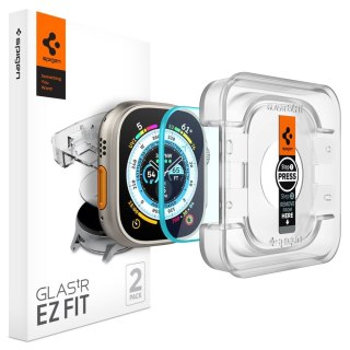 Szkło hartowane Spigen GLAS.tR ez Fit Apple Watch Ultra 49mm Clear [2 PACK]