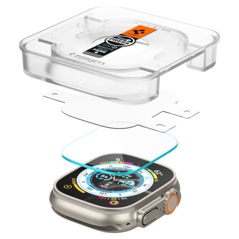 Szkło hartowane Spigen GLAS.tR ez Fit Apple Watch Ultra 49mm Clear [2 PACK]