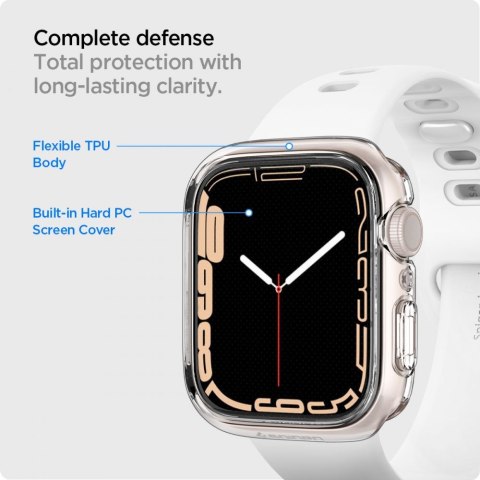 Etui Spigen Ultra Hybrid Apple Watch 7/8/9 45 mm Crystal Clear