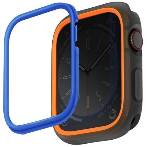 Etui UNIQ Moduo Apple Watch 4/5/6/7/SE/8/9 44/45mm pomarańczowy-niebieski/orange-blue