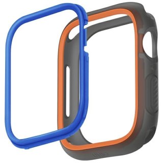 Etui UNIQ Moduo Apple Watch 4/5/6/7/SE/8/9 44/45mm pomarańczowy-niebieski/orange-blue