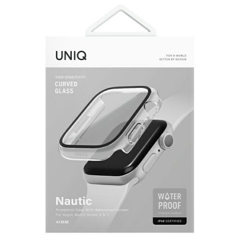 Etui UNIQ Nautic Apple Watch Series 4/5/6/7/8/9/SE 44/45mm przezroczysty