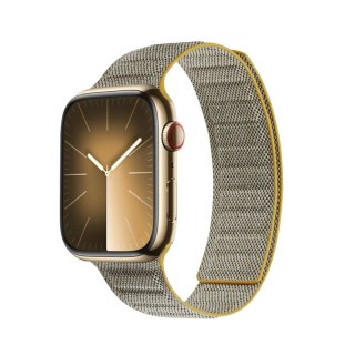 Pasek Crong Melange Apple Watch 4/5/6/7/SE/8/9 40/41mm (żółty melanż)