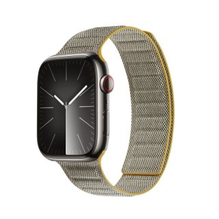 Pasek Crong Melange Apple Watch 4/5/6/7/SE/8/9 40/41mm (żółty melanż)