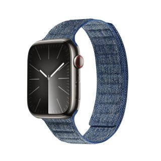 Pasek Crong Melange Apple Watch 4/5/6/7/SE/8/9/Ultra 44/45/49mm (niebieski melanż)