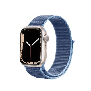 Pasek Crong Nylon Apple Watch 4/5/6/7/SE/8/9 40/41mm (Ocean Blue)