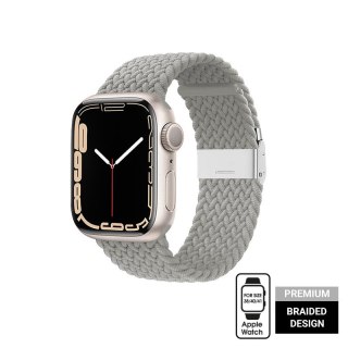 Pasek Crong Wave Band Apple Watch 4/5/6/7/SE/8/9 40/41mm (jasny szary)