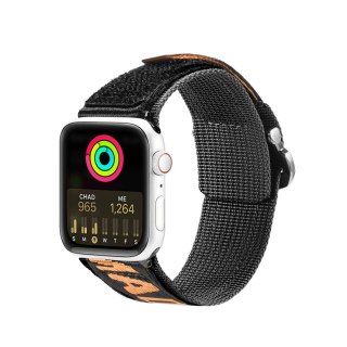 Pasek Dux Ducis Strap Outdoor Apple Watch 4/5/6/7/SE/8/9/Ultra 44/45/49mm czarno-pomarańczowy