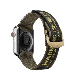 Pasek Dux Ducis Strap Outdoor Apple Watch 4/5/6/7/SE/8/9/Ultra 44/45/49mm żółto-zielony