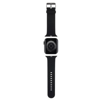 Pasek Karl Lagerfeld KLAWMSLCNK Apple Watch 4/5/6/7/SE/8/9 40/41mm strap 3D Rubber Choupette Heads czarny/black