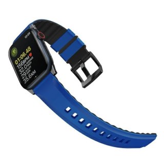 Pasek UNIQ Linus Apple Watch 4/5/6/7/SE/8/9/Ultra 44/45/49mm Airosoft Silicone niebieski/racing blue