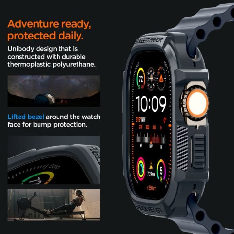 Etui Spigen Rugged Armor Apple Watch Ultra 1/2 49mm Dark Grey