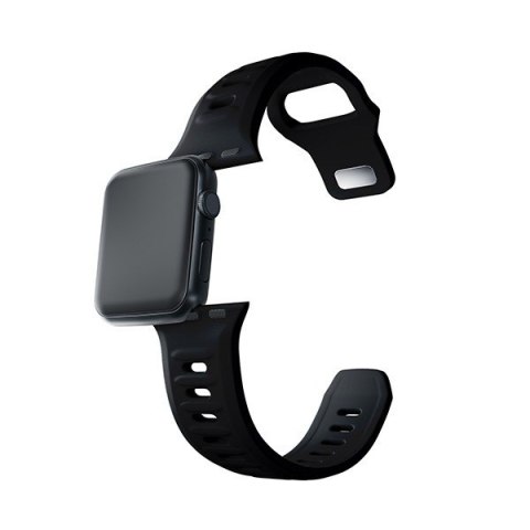 Pasek 3MK Silicone Watch Strap Apple Watch 4/5/6/7/SE/8/9 40/41mm czarny/black