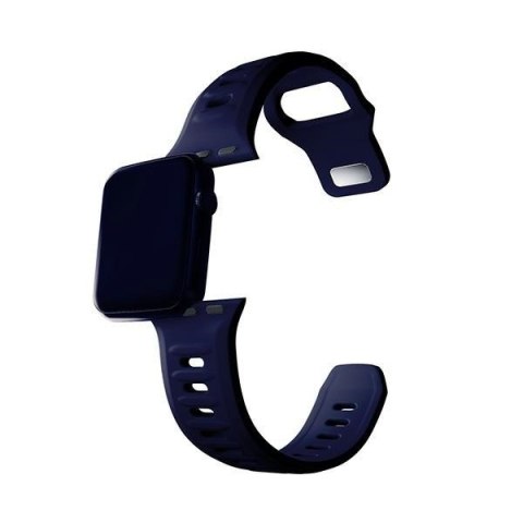 Pasek 3MK Silicone Watch Strap Apple Watch 4/5/6/7/SE/8/9 40/41mm granatowy/ocean blue