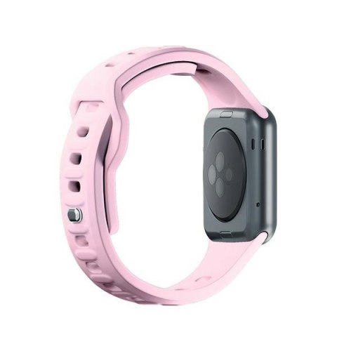 Pasek 3MK Silicone Watch Strap dla Apple Watch 42/44/45/49 mm różowy/powder pink