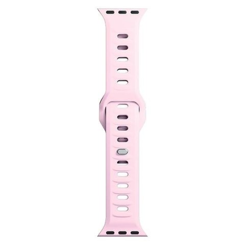 Pasek 3MK Silicone Watch Strap dla Apple Watch 42/44/45/49 mm różowy/powder pink