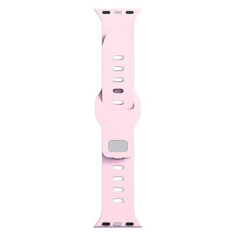 Pasek 3MK Silicone Watch Strap dla Apple Watch 42/44/45/49 mm różowy/powder pink