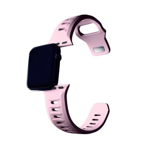 Pasek 3MK Silicone Watch Strap dla Apple Watch 42/44/45/49 mm różowy/powder pink