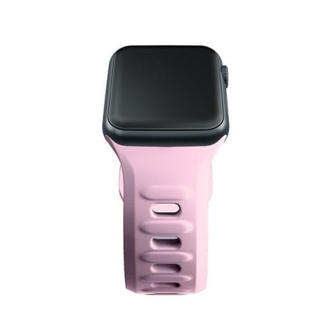 Pasek 3MK Silicone Watch Strap dla Apple Watch 42/44/45/49 mm różowy/powder pink