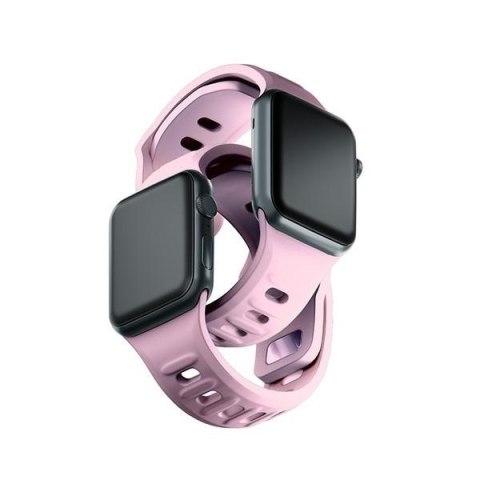 Pasek 3MK Silicone Watch Strap dla Apple Watch 42/44/45/49 mm różowy/powder pink