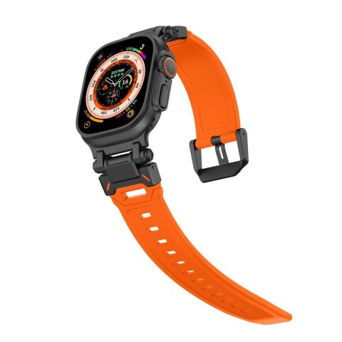 Pasek Tech-Protect Delta Pro Apple Watch 4/5/6/7/8/9/SE/Ultra 42/44/45/49mm Orange/black