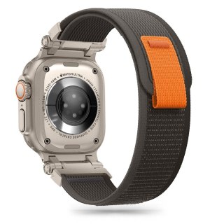 Pasek Tech-Protect Nylon Delta Apple Watch 4/5/6/7/8/9/SE/Ultra 42/44/45/49mm black/orange