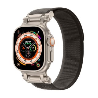 Pasek Tech-Protect Nylon Delta Apple Watch 4/5/6/7/8/9/SE/Ultra 42/44/45/49mm black/orange