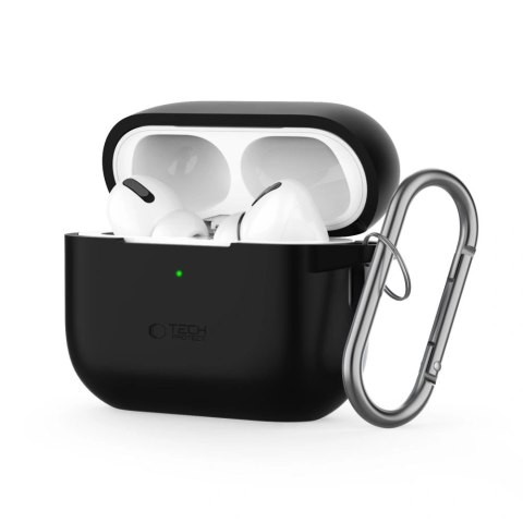 Etui Apple AirPods Pro 1/2 Tech-Protect Silicone Hook czarne - silikonowe etui