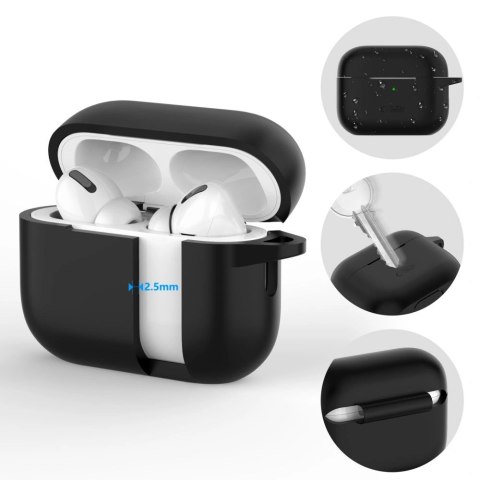 Etui Apple AirPods Pro 1/2 Tech-Protect Silicone Hook czarne - silikonowe etui