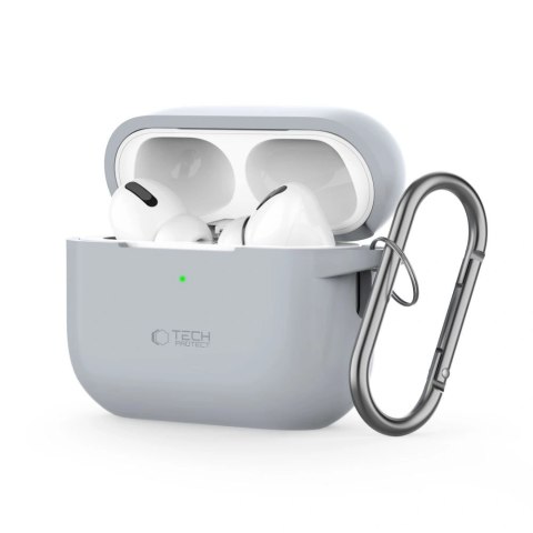 Etui na Apple AirPods Pro 1/2 Tech-Protect Silicone Hook Crayon Grey