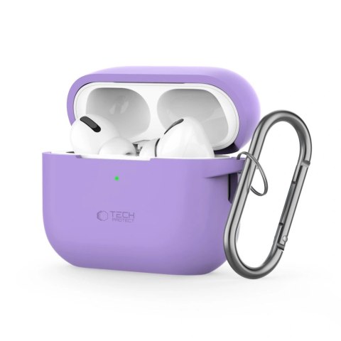 Etui na Apple AirPods Pro 1/2 Tech-Protect Silicone Hook Lavender