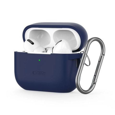 Etui na Apple AirPods Pro 1/2 Tech-Protect Silicone Hook Navy Blue