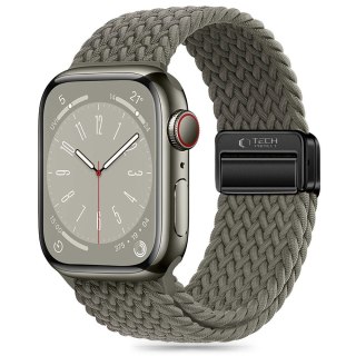 Pasek Tech-Protect Nylonmag Apple Watch 4/5/6/7/8/9/SE/Ultra 1/2 42/44/45/49mm Olive Grey