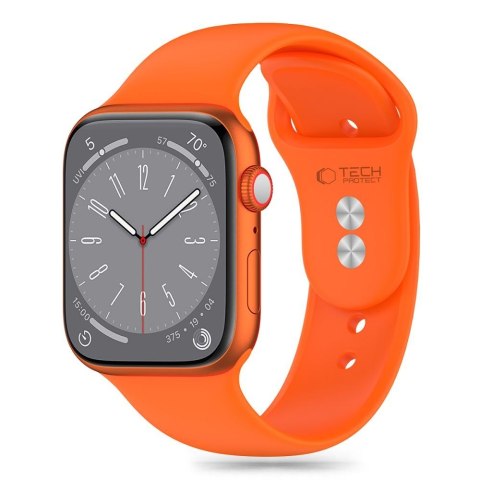 Pasek Tech-Protect Silicone Apple Watch 4/5/6/7/8/9/SE/Ultra 1/2 42/44/45/49mm Bright Orange