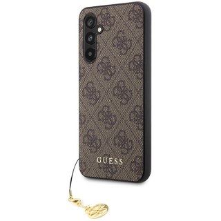 Etui na telefon Samsung Galaxy A54 5G Guess brązowe Charms Collection