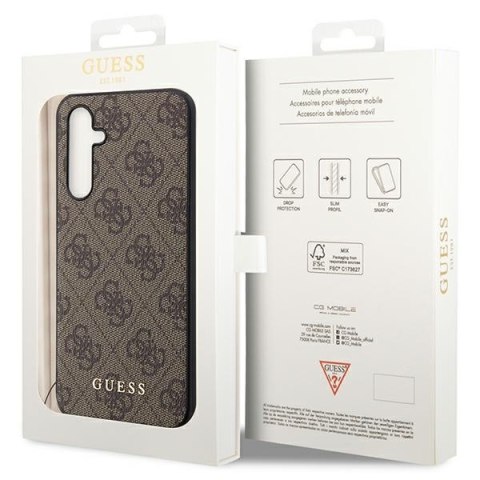 Etui na telefon Samsung Galaxy A54 5G Guess brązowe Charms Collection