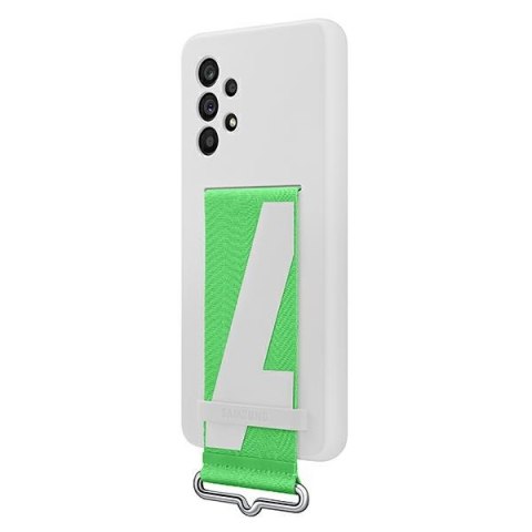 Etui na telefon Samsung Galaxy A53 5G EF-GA536TW Silicone Cover Strap białe