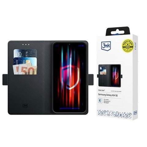 Etui na telefon Samsung Galaxy A34 5G 3MK Wallet Case czarne