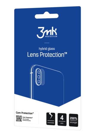 Szkło hybrydowe na obiektyw aparatu 3MK Lens Protect Samsung Galaxy A23 5G [4 PACK]