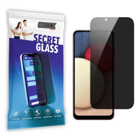 Szkło prywatyzujące Samsung Galaxy A03s GrizzGlass SecretGlass - Ochrona