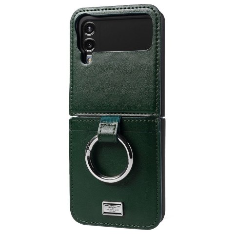 Etui na telefon Samsung Galaxy Z Flip 4 Ringke Signature Folio Dark Green