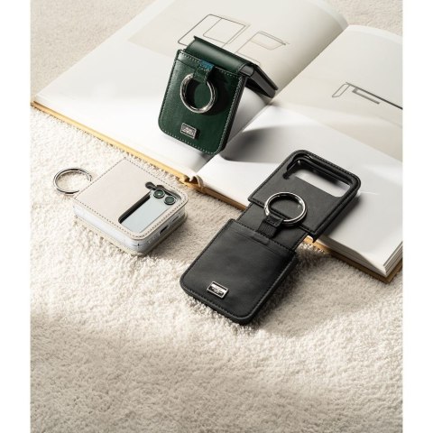 Etui na telefon Samsung Galaxy Z Flip 4 Ringke Signature Folio Dark Green