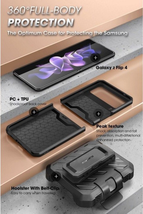 Etui na telefon Samsung Galaxy Z Flip 4 Supcase Unicorn Beetle Pro