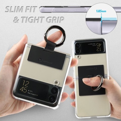 Etui na telefon Samsung Galaxy Z Flip 4 Przezroczyste Case Ring czarne