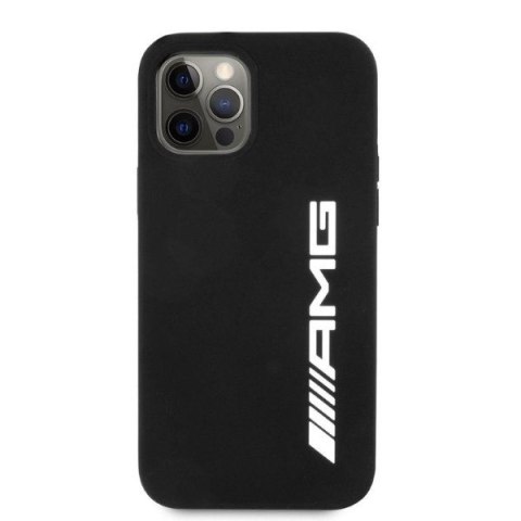 Etui na telefon iPhone 12 Pro Max Mercedes AMG czarny Silicone Big Logo