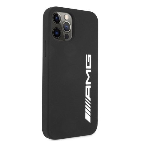 Etui na telefon iPhone 12 Pro Max Mercedes AMG czarny Silicone Big Logo